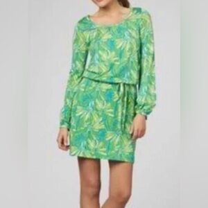 Lilly Pulitzer Susan silk blend printed dress seaweed green Daisy darling in XS